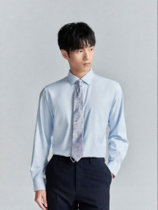 Pure Color Versatile Business Shirt Silk