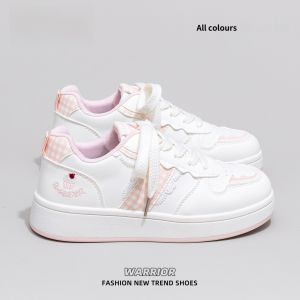 Warrior | Casual Pink Thick Sole Sneakers