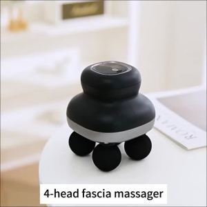 other | Four Head Fascia Gun Household Fully Automatic Muscle Relaxation Massager Mini Electric Massager