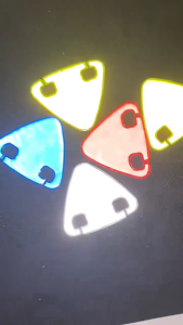 High-Intensity Reflective Triangle PVC Safety Warning Reflector Durable Waterproof Hanging Tag For Bike