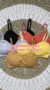 ONEFASHIONMALL Atasan terbaru 2023 Bra BH Wanita Tanpa Kawat Bahan Halus Push Up Elastis Sport BR010