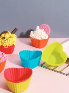 🔥Wishwa👍  Baking Cup Liner Baking Molds Round Shape Silicone Cupcake Mould Maker Mold Tray Diy Cake Tools
