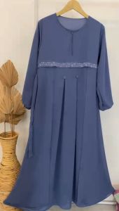 Gamis Ceruty Babydoll Terbaru: Variasi Mute & Kancing