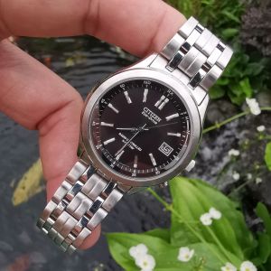 Đồng Hồ Si Nhật Nam _ CITIZEN - Eco-Drive - H415 - Kính Sapphire _ Size 38.5 mm _ Size Dây 18.5 cm _ Radio Controlled _ N.110