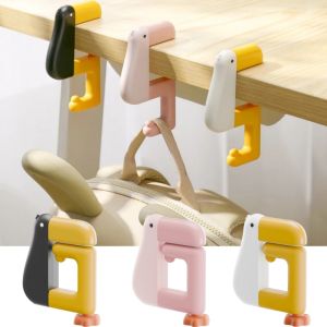 Multifunctional Desktop Hooks Duck Shape Student Bookbag Hook Portable Desk Backpack Hanger Officetop Handbag Organizer Hooks