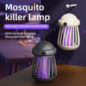 New Portable Mosquito Killer Lamp USB Rechargeable LED Light Electric Shock Insect Zapper Mosquito Trap for Outdoor Home Office