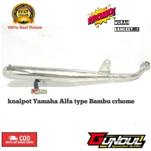 knalpot alfa type bambu full crhome suara garing pnp
