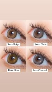 Softlens Sweet idoll Roze Dia. 14.5mm Normal & Minus ( -0.5 s/d -10.00 ) Charcoal Beige Nude Olive