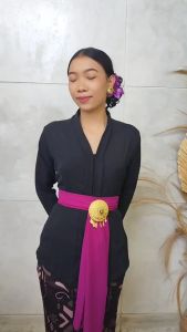 Setelan Kebaya Kartini Airflow Strait Arisha dan Rok Kamen stretch panjang selendang wisuda pesta modern