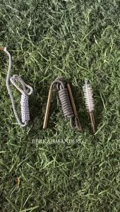 Lantak Pembersih Senjata TNI Polri Model Sikat Tali Besi Gun Cleaning Fullset