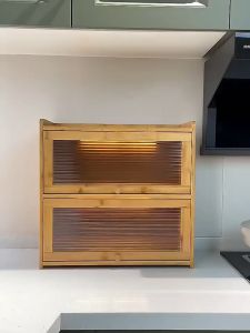 Storage Cabinet Kabinet Kayu 1/2/3 Layers Organizer Kitchen Cabinet Coffee Table Storage Rack Acrylic Cabinet 收纳柜