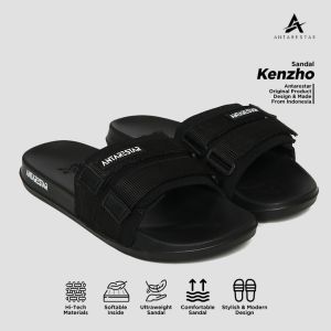 SENDAL PRIA SLIP ON KENZHO ANTARESTAR ANTI LICIN SANDAL SELOP PRIA WANITA RINGAN
