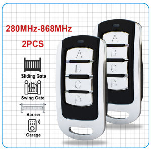 2PCS SMG-008 Compatible 433 to 868MHz Unifies 4 Different Door Opener In 1 Universal Multifrequency Garage Door Remote Control