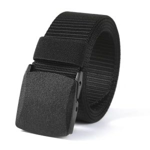 New Automatic Buckle Belt Canvas Tactical Workwear Casual Outdoor Military Training Pants Belt For Men Adjustable Waist Strap