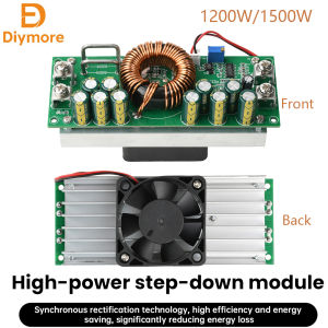 1200W/1500W DC15V-90V to DC2.5V-72V 30A/50A Synchronous Rectification High-Power Constant Voltage Power Supply Step-Down Module
