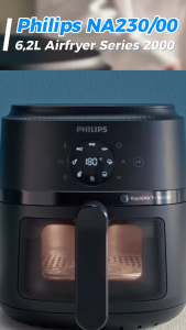 Nồi chiên không dầu Philips NA230/00 Series 2000 chính hãng cảm ứng hiện đại - Công nghệ Rapid Air chiên nướng nhanh giòn tan 13 chế độ nấu dung tích lớn 6.2L SNT Kitchen 220053