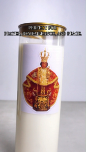 Sto Nino No smoke Vigil 5 Day Candle clean burn 120 hour long lasting flame Ideal for Home Altar Lamay Mortuary Viewing Church Chapel Steady flame for prayer novena and memorial lighting Safe for enclosed spaces no Drip malinis
