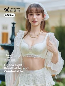 CHANGQIANGSHI | Breast Minimizer Gather Underarm Non Slip Wire Free Breathable Hole Cup Bra
