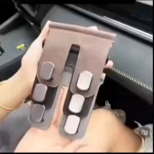 Hidden Dual Hook Hanger Car Passenger Side Organizer Dashboard Glove Storage Box Bag Purse Kereta