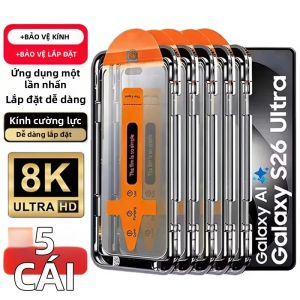 TAOYUNXI | 1-5 Miếng Dán Bảo Vệ Màn Hình Kính Cường Lực HD Chống Dính Dầu Cho Samsung S26 Ultra S25 Ultra S24 FE Plus S23 S22 - Không Bám Bụi Dễ Dàng Lắp Đặt