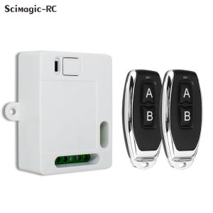 9V 12V 24V & 433MHz Remote Control Receiver With Limit Switch 2-Channel Relay 3 Mode Toggle Latched Momentary For Garage Gate