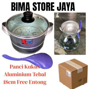 DANDANG KUKUS NASI/STEAMER KUKUSAN MINI 18cm ALUMINIUM TEBAL