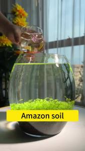 ดินปลูกไม้น้ำ Amazon soil 1/3/9kg ใช้สำหรับปลูกพรรณไม้น้ำ ช่วยปรับค่าph มีสารอาหาร แร่ธาตุต่างๆ
