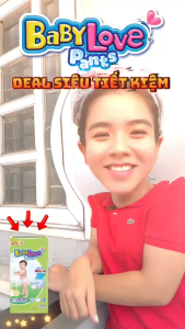 Tã Quần Baby Love Pants Mềm Mại Thoáng Khí Thấm Hút Vượt Trội Đủ Size Cho Bé Từ 6Kg Đến 30 Kg - Kho Bỉm Thanh Ngân