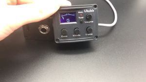 Ukulele Uke Piezo Pickup Preamp 3-Band EQ Equalizer Tuner System & LCD Display