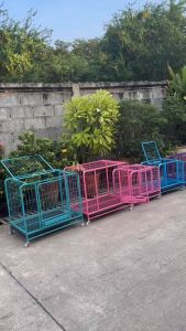 กรงสัตว์เลี้ยง มีล้อ ( M / L ) พับเก็บได้ น้ำหนักเบา เคลื่อนย้ายง่าย (สีฟ้า / ชมพู / ม่วง / ขาว) กรงสุนัข กรงสัตว์เลี้ยง กรงหมา กรงพับได้ กรงสัตว์ กรงน้องแมว กรงกระต่าย (PetStern)