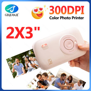 Portable Color Photo Printer Mini Pocket 300dpi Bluetooth for DIY Share Photo Picture Work Home CP2100 Machine 2x3 inch Papers