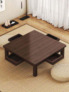 Tatami Window Seat Table Rice Table Tea Table Home Use Coffee Table Solid Wood Dining Table Square Table with Drawer Study Low Table