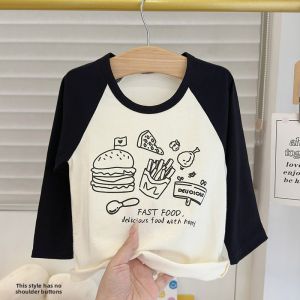 cat and  fish | Cotton Long Sleeve Top for Boys and Girls Aged 0-5