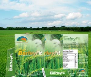 Premium BarleyFit: The Key to Your Health. Mixed with guyabano and stevia.