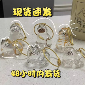 Creative Cute Cat Hair Storage Box Pet Hair Decoration Keychain Transparent Little Kitten Cat Hair Hanging Ornament