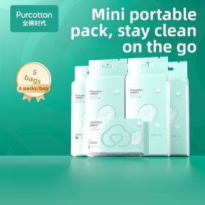 Purcotton | Portable 100% Cotton Wet Wipes
