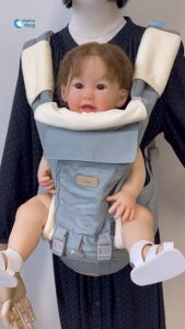 Milly เป้อุ้มเด็ก ผ้าคอตตอน100% เกรดพรีเมี่ยม แถมฟรี ผ้าซับน้ำลาย หมวกกันแดด Baby Hip Seat carrier