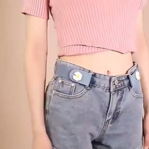 Thắt lưng/dây lưng dây nịt thun thời trang mới móc quần tụt bóp eo co giãn điều chỉnh kích cỡ SD-034 81cm (1 dây)