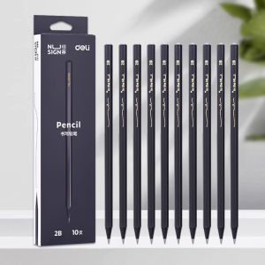 Deli 2B Graphite Wood Pencil 10Pcs NS722 Nusign