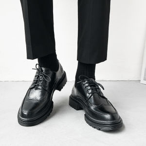 Giày Da Nam Đế Dày Thoáng Khí Thường Ngày Giày Công Sở Giày Cưới Cho Chú Rể Phong Cách Anh Giày Da Nam Thời Trang