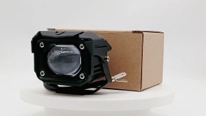 【COD+Ready Stock】Lampu Tembak Sorot LED Laser Gun VINYX M30 Lasergun D2 Mobil Motor Dual CSP Warna Putih Kuning 40Watt 40W Led Sorot Mata Emas Super Terang Lampu Laser Warna Ganda Modifikasi Lampu Kerja LED Terintegrasi Universal 24V 12A 4 Inches Black