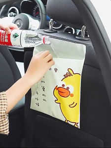 ถุงขยะพกพา ถุงขยะอเนกประสงค์ อเนกประสงค์ /แบบใช้แล้วทิ้ง /ใช้ในรถยนต์/มีแถบกาว สามารถใช้ทุกที่ พกพาสะดวก 15ชิ้น/แพ็ค