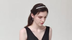 Fashion Good Quality Zirconia Zircon Wedding Bride Headband Handmade Bridal Party Hairband Daily Headpiece for Women Headdresses