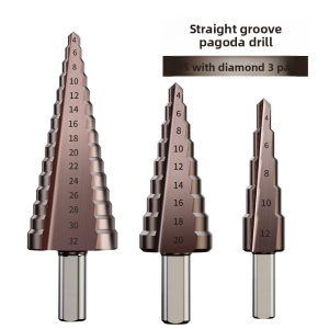 MONLEYTA | High Hardness Cobalt Stainless Steel Drill Bit German Quality Tower Type Hole Opener Iron And Steel Special Purpose Expanding Drill Bit
