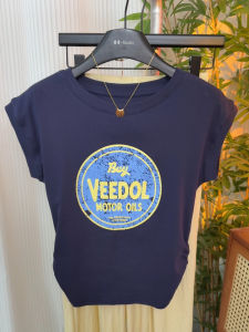 Áo Thun Nữ Tay Ngắn Cổ Tròn in Chữ Thời Trang Mùa Hè Phong Cách Hàn Quốc Giản Dị Đa Năng Thường Ngày Chất Liệu Cotton