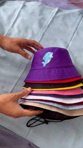 Topi Bucket Tali karakter lumba lumba (2-8th) bisa pake nama