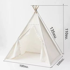 เต็นท์เด็กเล่นพับได้ ปราสาทเจ้าหญิงสำหรับเด็กผู้หญิง เต็นท์ทีปี บ้านเด็กเล่นในร่มและกลางแจ้ง ของเล่นเด็ก เต็นท์เกม