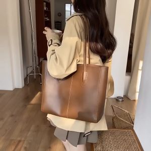 LAZANA womens handbag office shoulder simple High quality leather 2 in 1 handbag #S076