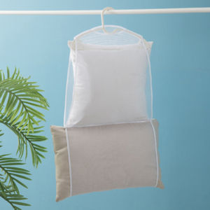 Multifunctional Outdoor Windproof Drying Pillow Rack Balcony Hanger Storage Organizer Mesh Bag Pillow Drying Net