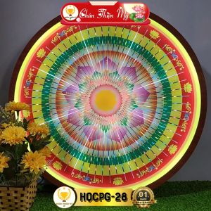 Hào Quang Cơ Phật Giáo Hoa Sen CHÂN THIỆN MỸ Đèn Trang Trí Bàn Thờ Cho Tượng Phật HQCPG-28